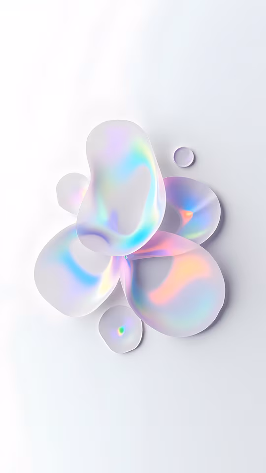 Iridescent Shapes Illustration