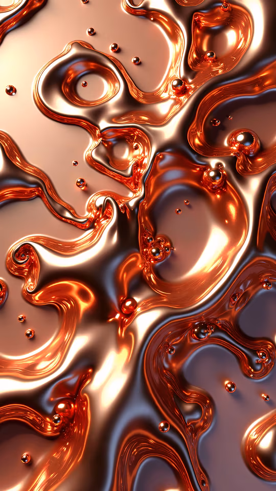Liquid Metal Abstract Illustration