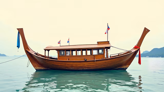 Longtail Boat Illustration