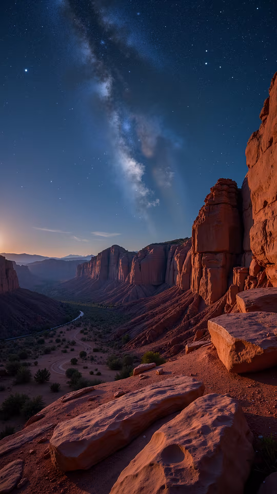 Milky Way Over Red Rock Canyon