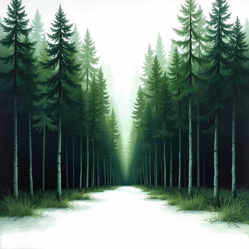 Misty Forest Path