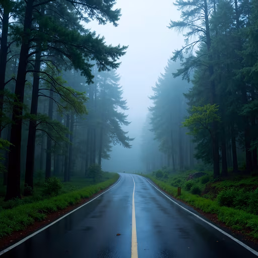 Misty Forest Road