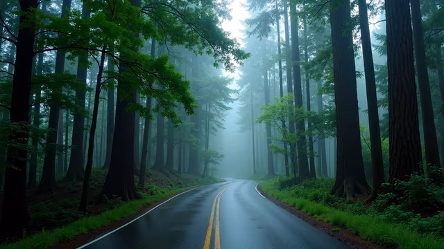 Misty Forest Road