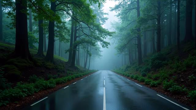 Misty Forest Road