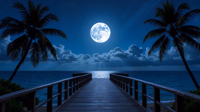 Moonlit Pier