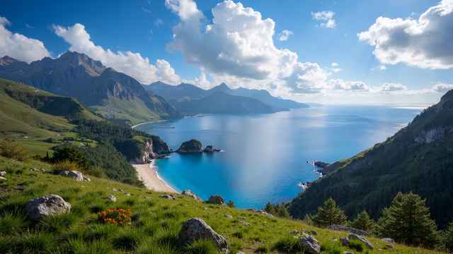 Mountain Coastal Panorama