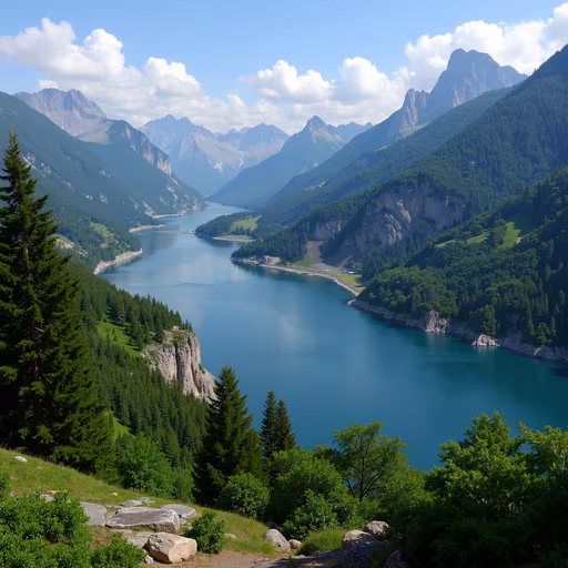 Mountain Lake Landscape