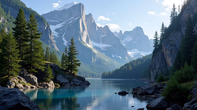 Mountain Lake Realistic