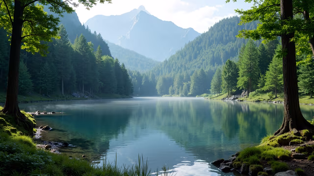 Mountain Lake Realistic