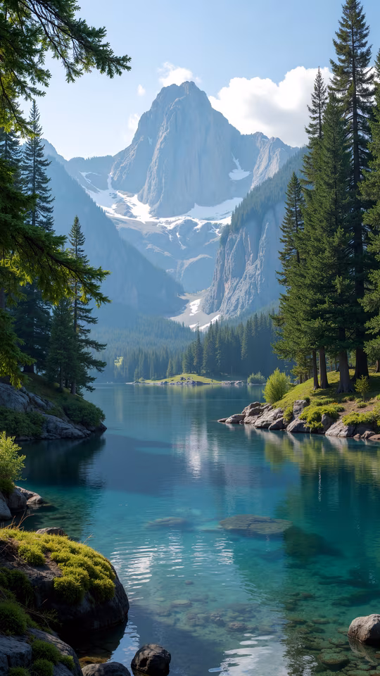 Mountain Lake Realistic