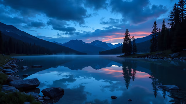 Mountain Lake Reflection