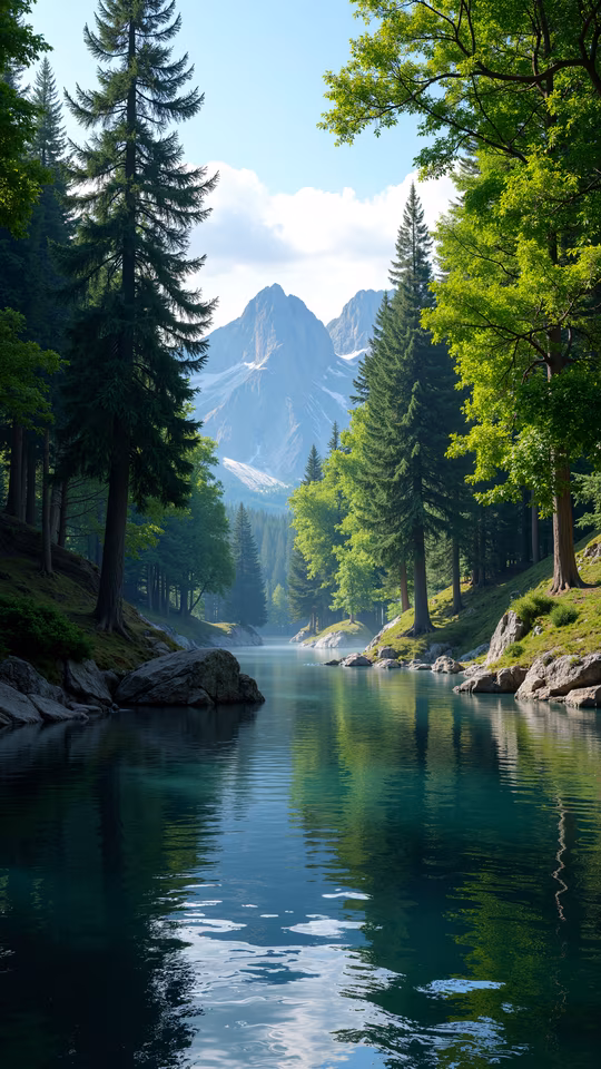 Mountain Lake Reflection