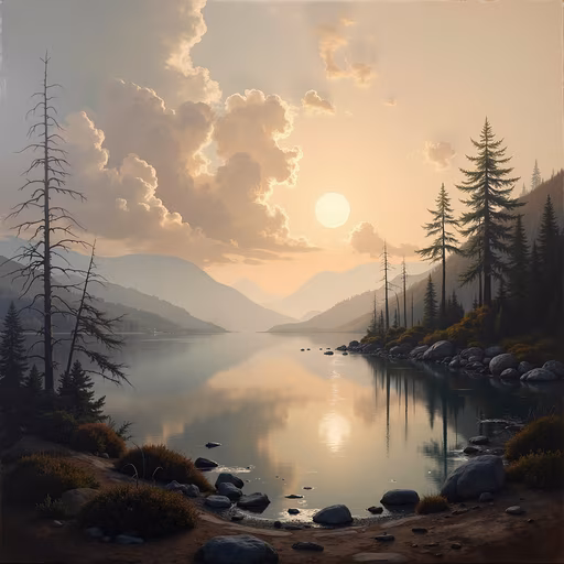Mountain Lake Sunset