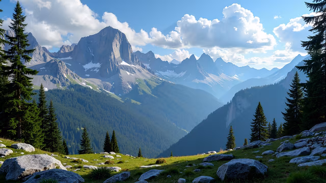 Mountain Landscape Realistic