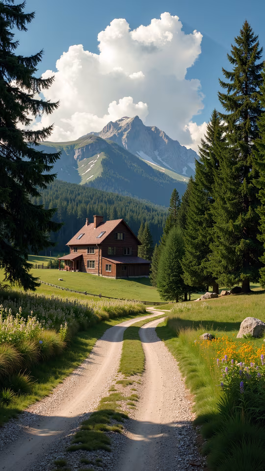 Mountain Retreat Realistic