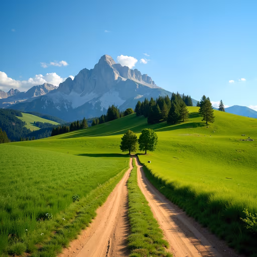 Mountain Road Illustration