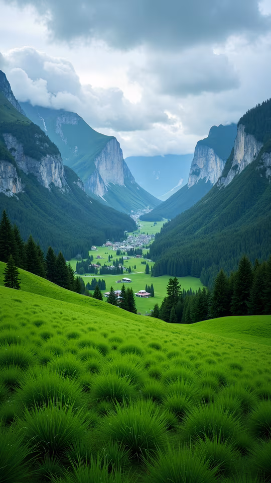 Mountain Valley Illustration