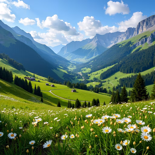 Mountain Valley Illustration