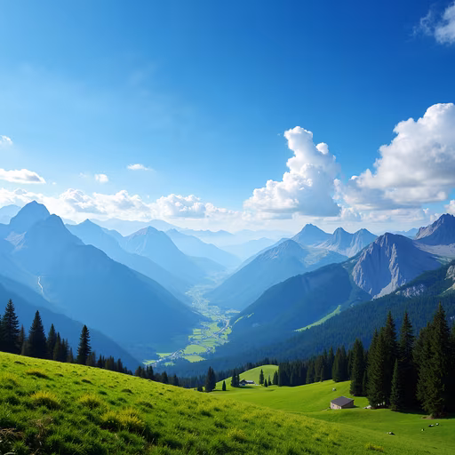 Mountain Valley Illustration