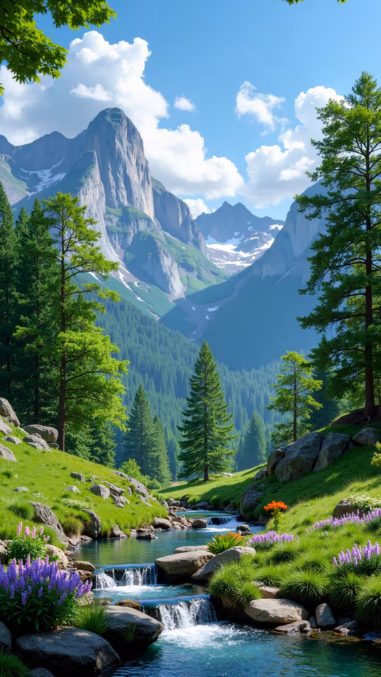 Mountain Valley Illustration