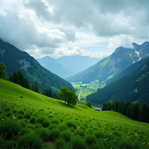 Mountain Valley Illustration