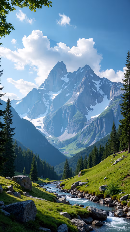 Mountain Valley Illustration