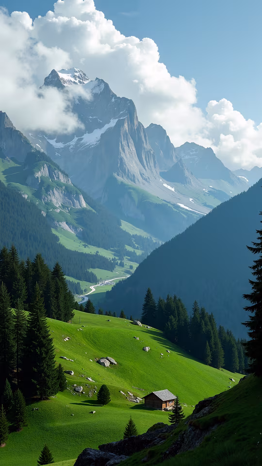 Mountain Valley Illustration