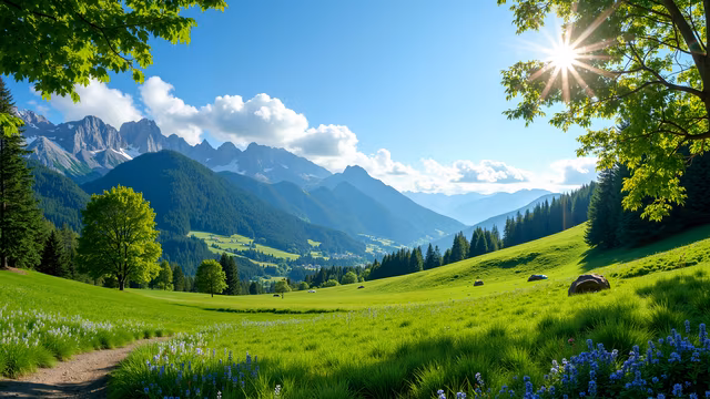 Mountain Valley Landscape