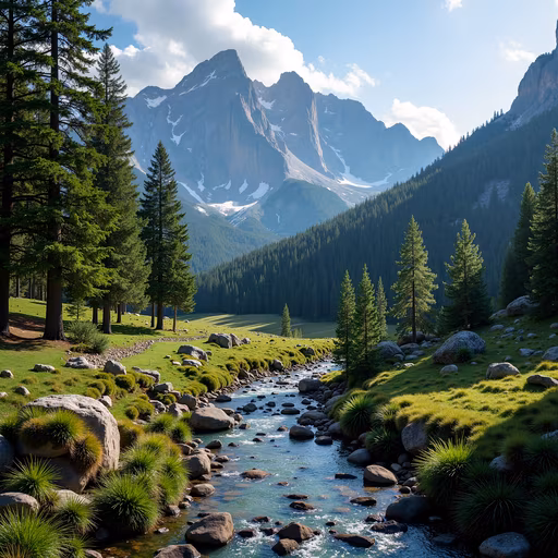 Mountain Valley Landscape