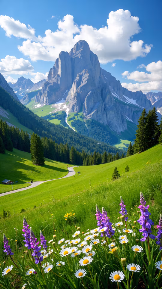Mountain Valley Landscape