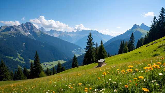 Mountain Valley Landscape
