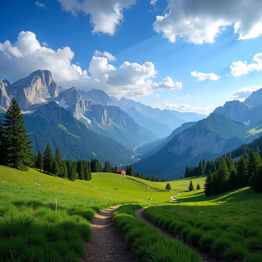 Mountain Valley Landscape