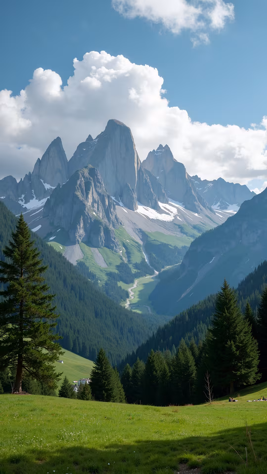 Mountain Valley Landscape