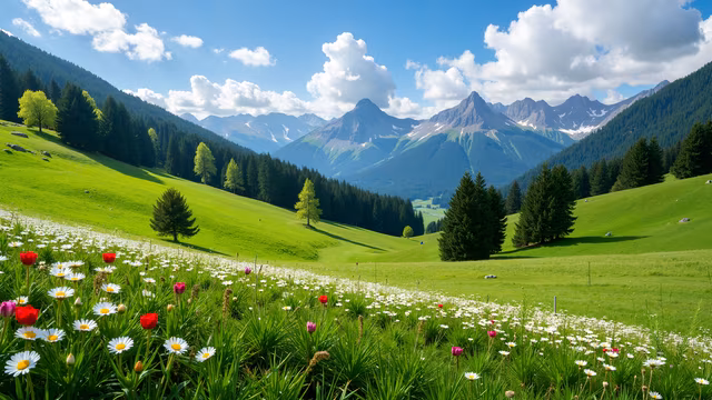 Mountain Valley Landscape
