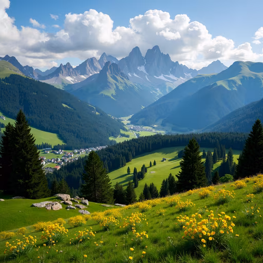 Mountain Valley Landscape