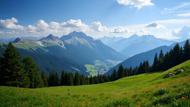 Mountain Valley Landscape