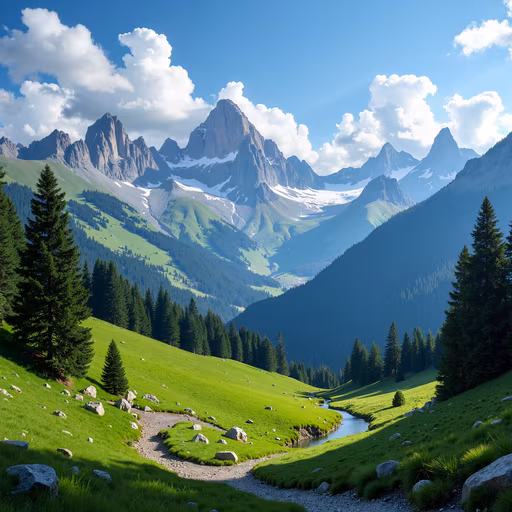 Mountain Valley Landscape