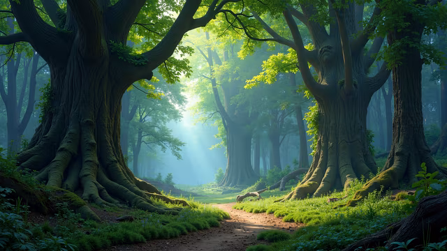 Mystical Forest Illustration