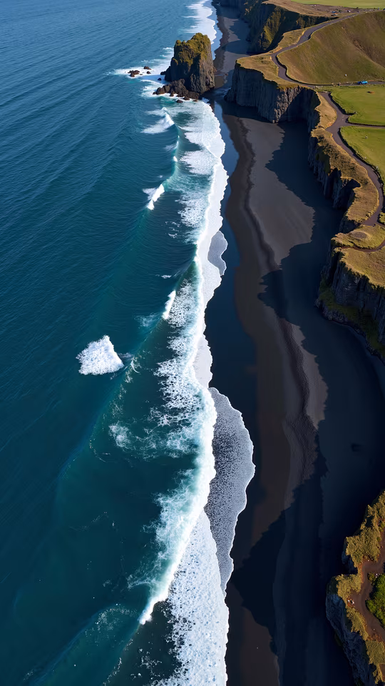 Ocean Cliffs Aerial View