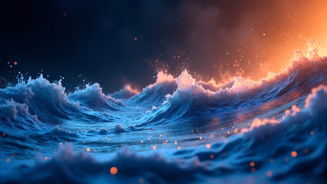 Ocean Waves Illustration