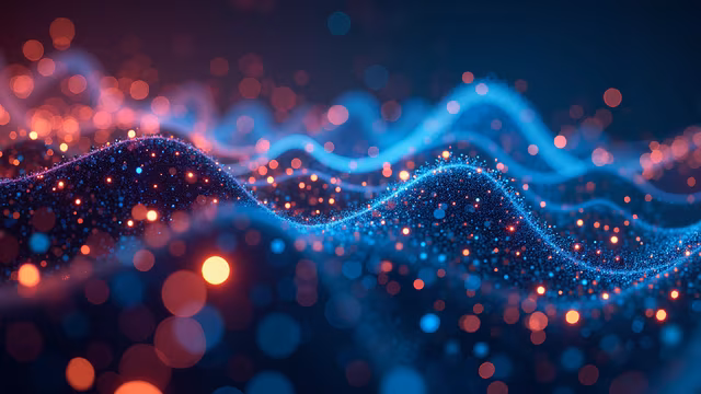 Particle Waves Illustration