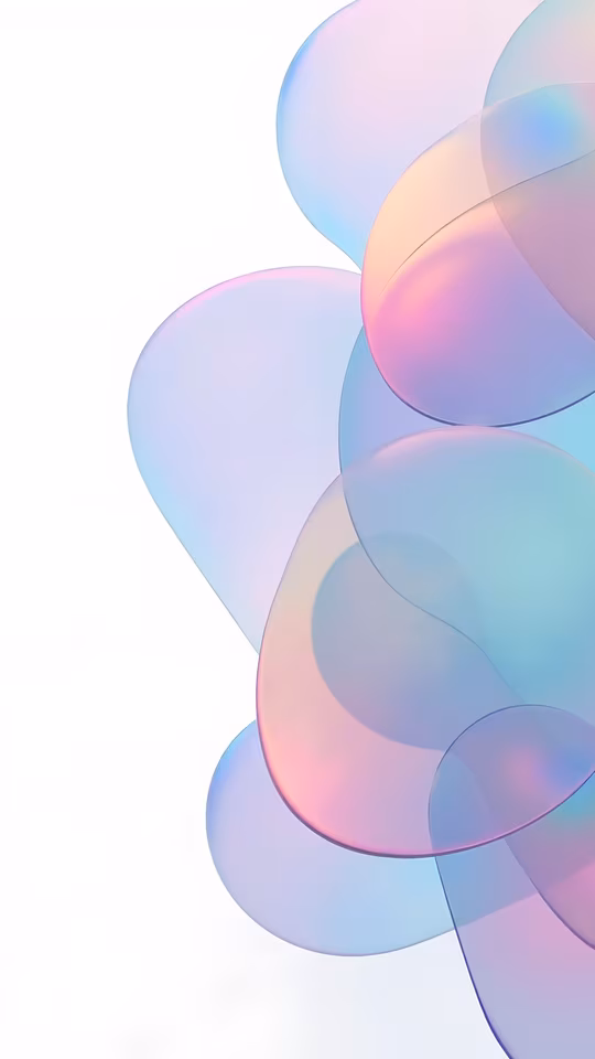 Pastel Gradient Spheres