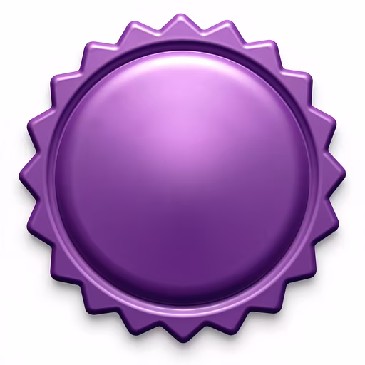 Purple Bottle Cap Illustration