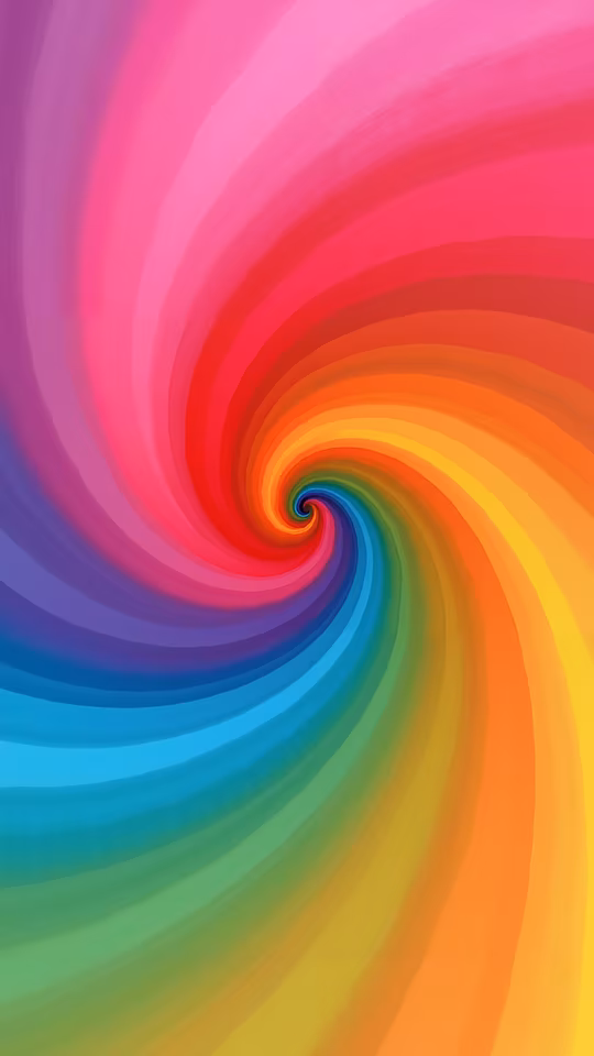 Rainbow Spiral Illustration