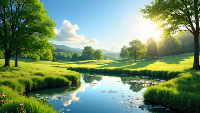 Serene Green Landscape