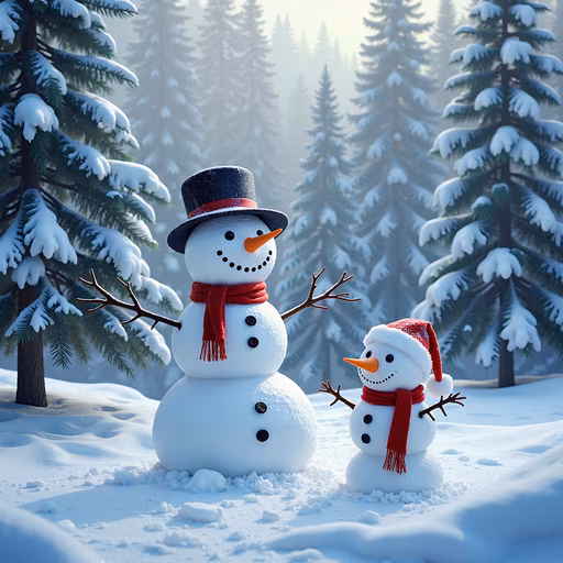 Snowmen in Winter Wonderland