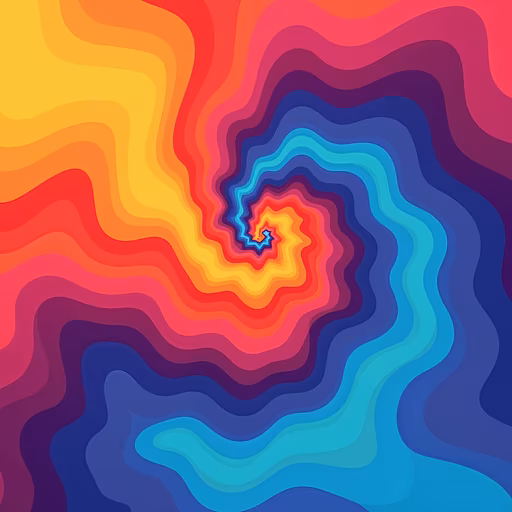 Spiral Rainbow Illustration
