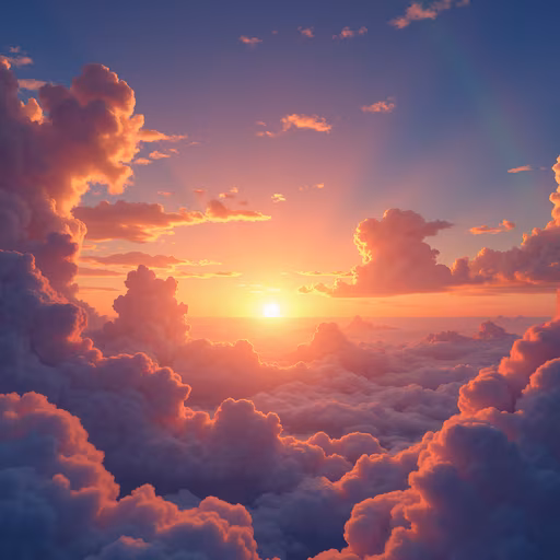 Sunset Above the Clouds