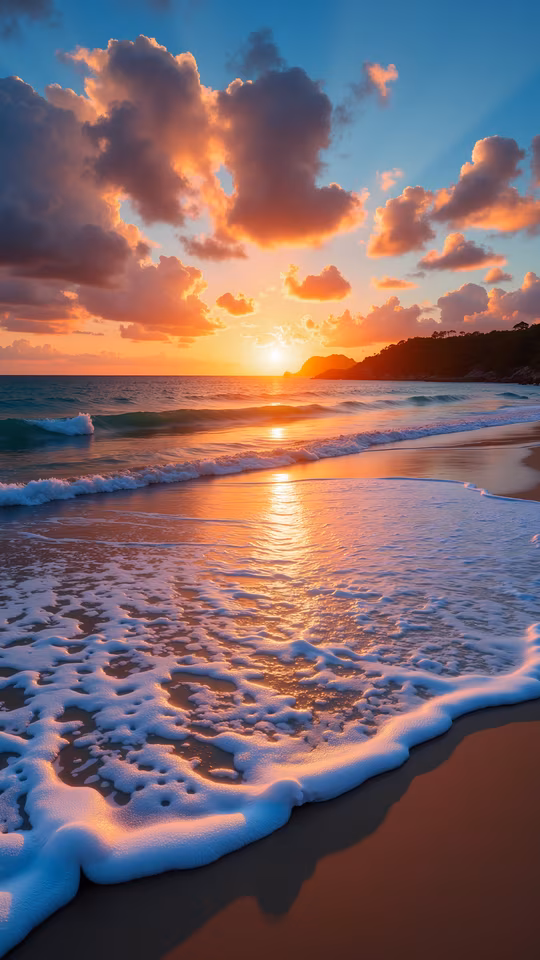 Sunset Beach Illustration