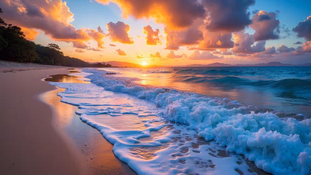 Sunset Beach Illustration